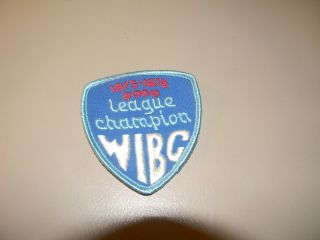 Vintage Wibc 1975 - 1976 League Champion Bowling Patch