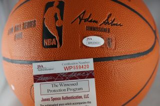 SHAQ SHAQUILLE O ' NEAL Lakers Signed NBA BASKETBALL,  JSA Witness WP659420 4
