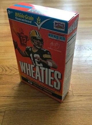 Of 2010 World Champions Green Bay Packers Wheaties Aaron Rodgers