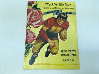 1946 Rose Bowl Program California Vs Alabama M47b
