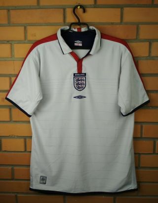 England Soccer Jersey Large 2003 2005 Home Shirt Football Umbro