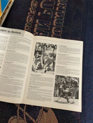 1978 West Virginia Football Media Guide Mountaineers 2