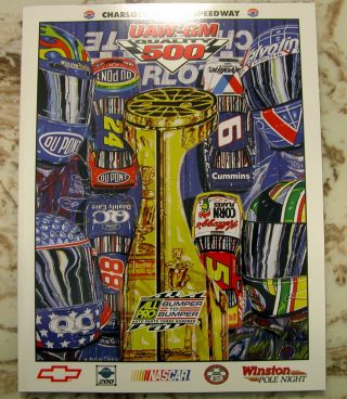 1997 Uaw - Gm Quality 500 Charlotte Motor Speedway Program Nascar Winston Cup