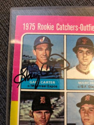Autographed Gary Carter Signed Rookie Card 1975 2