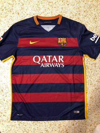 Authentfc Barcelona Home Jersey 2015/2016 (size L) -,  Never Worn
