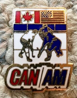 Vintage 1988 Can / Am Lake Placid Challenge Cup Hockey Tournament Pin Nhl