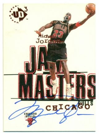 1996/97 Upper Deck Ud3 Michael Jordan Auto Autograph Hard Signed