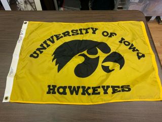 Iowa Hawkeyes Dura - Lite Yellow Nylon Flag - 2’x3’