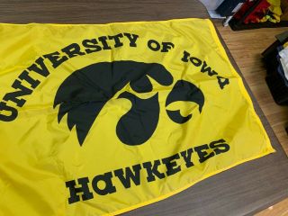 Iowa Hawkeyes Dura - Lite Yellow Nylon Flag - 2’x3’ 3