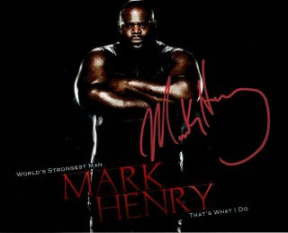 Mark Henry Wwe Signed/autographed 8x10 Photo " Worlds Strongest Man " (img 7)
