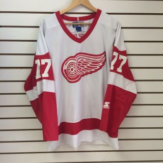 Vintage Detroit Red Wings Paul Coffey Hockey Jersey Sz Large