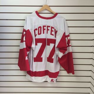 Vintage Detroit Red Wings Paul Coffey Hockey Jersey Sz Large 7