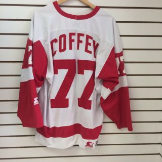Vintage Detroit Red Wings Paul Coffey Hockey Jersey Sz Large 8