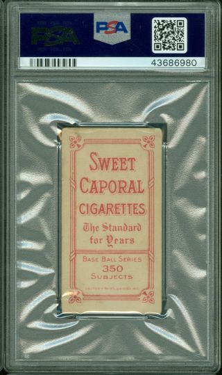 1909 - 11 T206 SWEET CAPORAL 350/30 CY SEYMOUR THROWING PSA 3 2