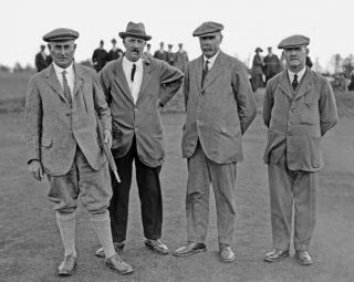 Golfers Harry Vardon,  Ted Ray,  James Braid & John Henry Taylor Glossy 8x10 Photo