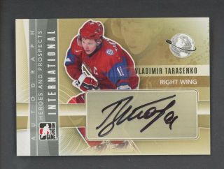 2012 In The Game Itg Heroes And Prospects Vladimir Tarasenko Signed Auto