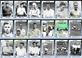 Everton 1933 Fa Cup Final Winners Football Trading Cards