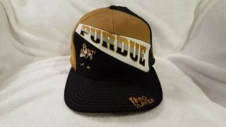 Purdue Boilermakers 90s Vintage Snapback Hat Unworn Pro Player Brand