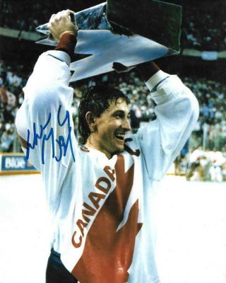 Wayne Gretzky Team Canada 1987 Canada Cup Shot Auto 8x10 Photo W/coa