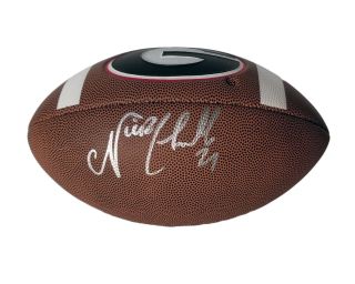 Nick Chubb Georgia Bulldogs Autographed / Signed Full Size Football Beckett