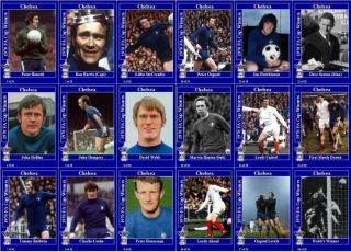 Chelsea Fc 1970 Fa Cup Winners Football Trading Cards