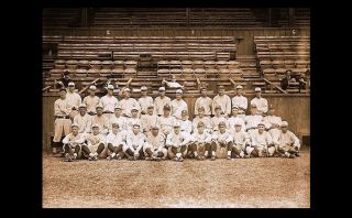 1922 York Yankees Team Photo Babe Ruth,  Miller Huggins Polo Grounds Al Champ