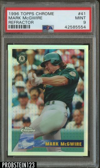 1996 Topps Chrome 41 Refractor Mark Mcgwire Oakland A 