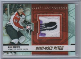 12 - 13 Itg Heroes And Prospects Subway Series Patch Gold /5 Mark Scheifele