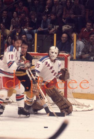 1975 John Davidson York Rangers - 35mm Hockey Slide
