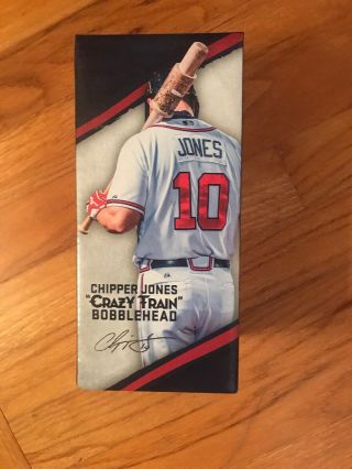 Chipper Jones Atlanta Braves Crazy Train Bobblehead Bobble 8/18/2018 Sga