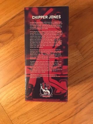 Chipper Jones Atlanta Braves Crazy Train Bobblehead Bobble 8/18/2018 SGA 2
