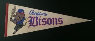 Vintage Buffalo Bisons Baseball Pennant