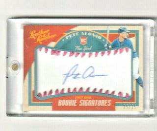Pete Alonso 2019 Leather & Lumber Rookie Baseball Signatures Rc Auto 25/25