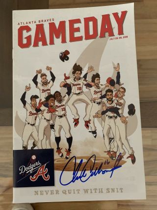Charlie Culberson Autographed 2018 Gameday Culberson Walkoff