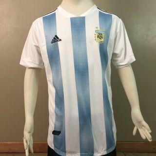 Adidas 2018 World Cup Argentina Jersey Mens Sz Xl Fifa Russia 2018 Patches