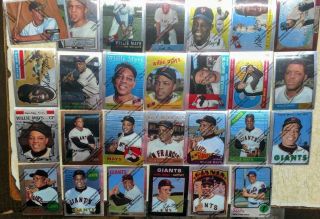 1997 Topps Willie Mays Finest Reprint Set Of 27 Cards San Francisco Giants