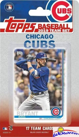Chicago Cubs 2019 Topps Limited Edition 17 Card Team Set - Kris Bryant,  Rizzo,