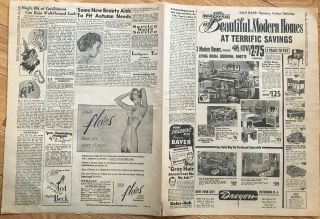 1949 N.  Y.  Subway WORLD SERIES Newspaper DAILY NEWS Yankees 1 - 0 vs Dodgers Game 1 5
