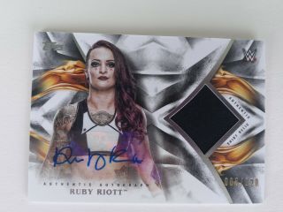 2019 Topps Wwe Undisputed Authentic Autograph Relic Card " Ruby Riot 