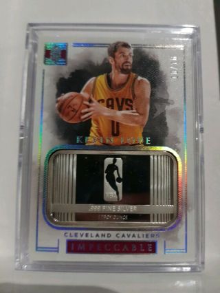 Kevin Love 16 - 17 Impeccable 1 Oz Troy Silver Card 10/16