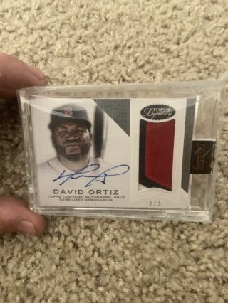 David Ortiz 2016 Topps Dynasty Red Sox Game - Patch Auto 2/5