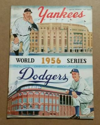 World Series Game 3,  York Yankees Vs Brooklyn Dodgers,  Program,  Oct.  6,  1956
