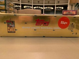 2001 Topps Baseball Factory Complete Set Celebrating 50 Years Gold Box