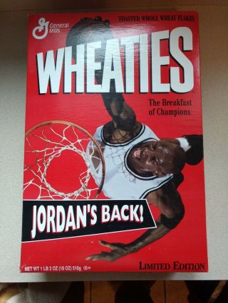 Michael Jordan Opened Wheaties Box 1996 Jordan 