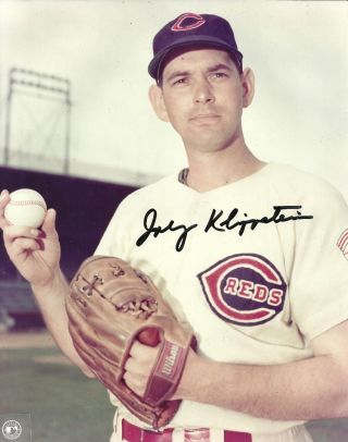 Johnny Klippstein 8x10 Signed Photo Authentic Autograph Cincinnati Reds Baseball