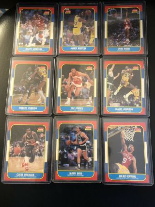 1986 - 87 Fleer Basketball Cards Complete Set 131/132 W/o 57 Mj High End