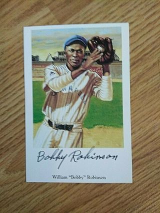 Bobby Robinson Negro League Autographed Signed 3x5 Ron Lewis Series Card
