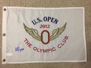 Webb Simpson Signed Auto Autograph 2012 Us Open Flag Olympic Club