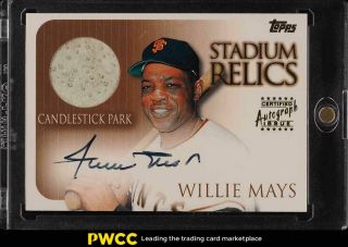 1999 Topps Stadium Relics Candlestick Park Willie Mays Patch Sr5 (pwcc)