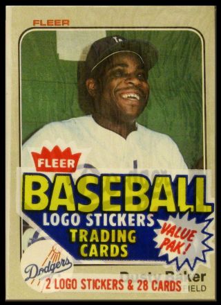 1983 Fleer Baseball Cello Pack - Dusty Baker On Top - L.  A.  Dodgers